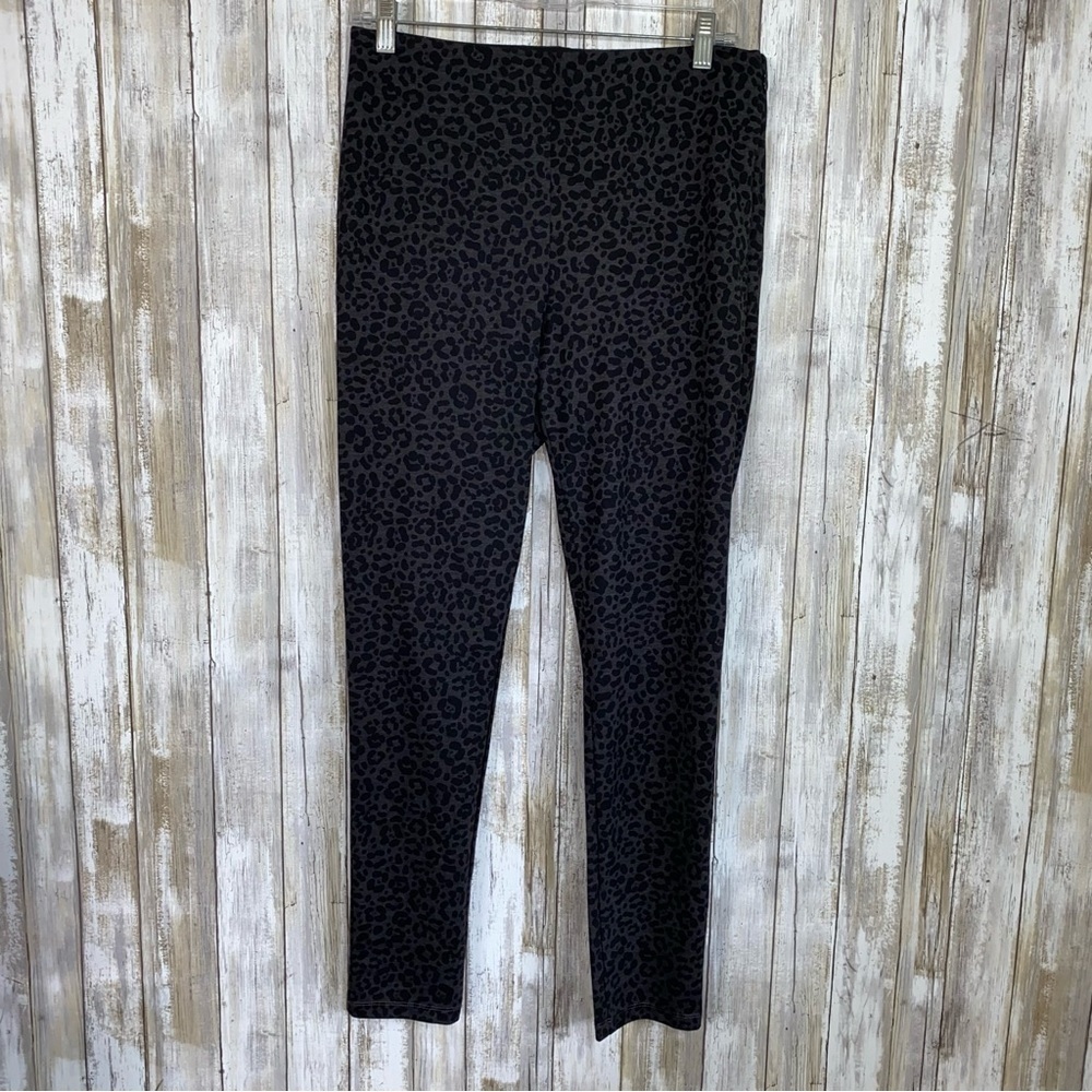 Ann Taylor Leopard Stretch High Rise Straight Leg Pants